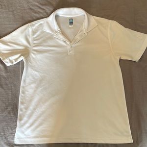 PGA TOUR Golf Shirt, plain white, medium